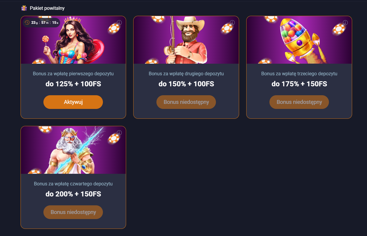 Pakiet powitalny w Vox Casino